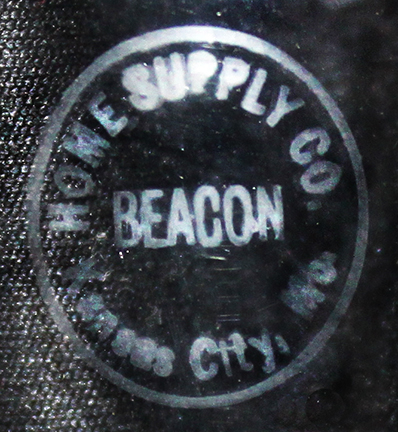 Beacon mantle lamp chimney logo